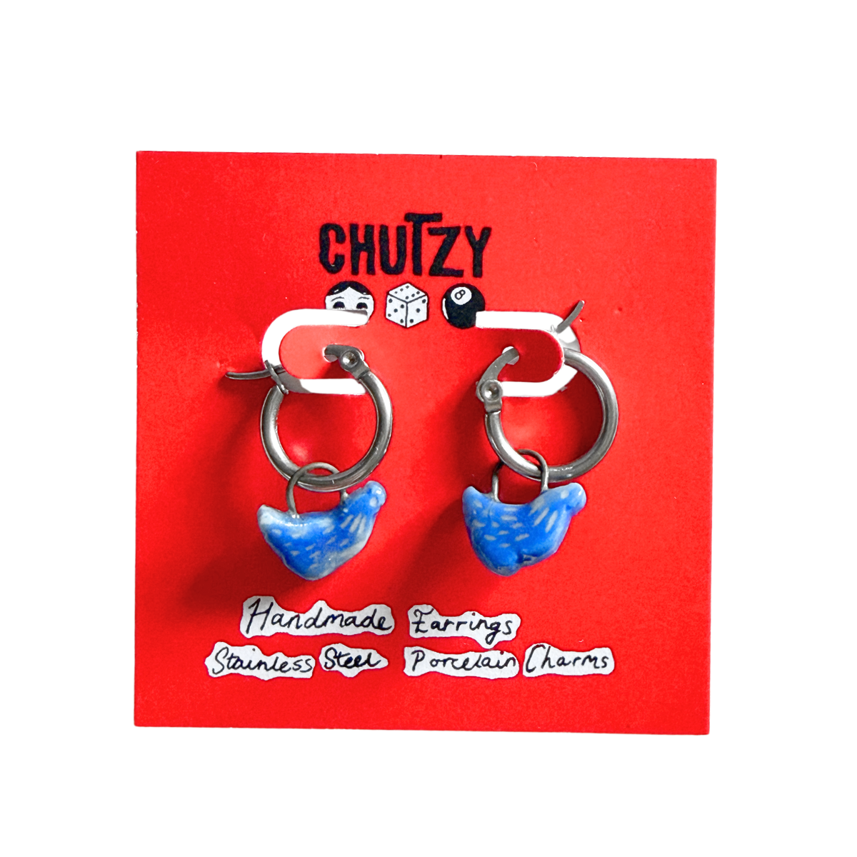 Chicken earrings