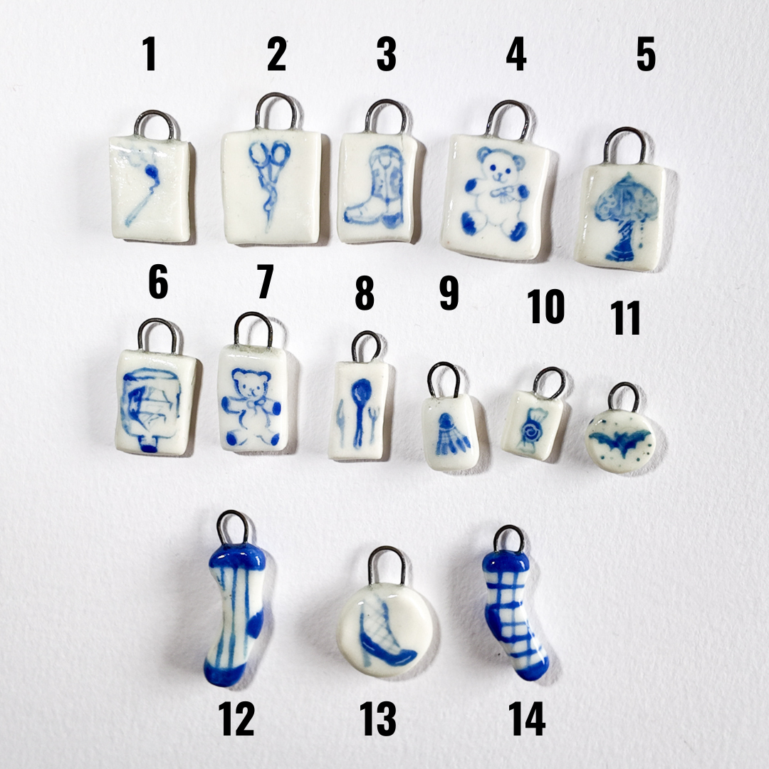 Blue assortment - individual charms