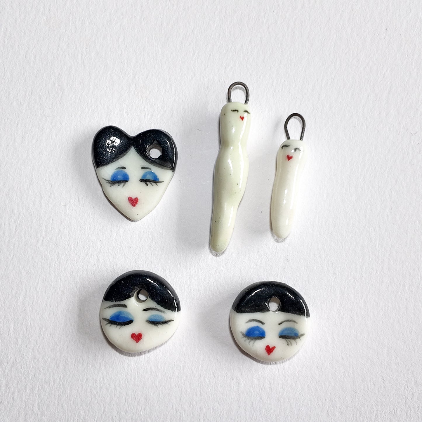 Madame Chutzy and little dolls - individual charms