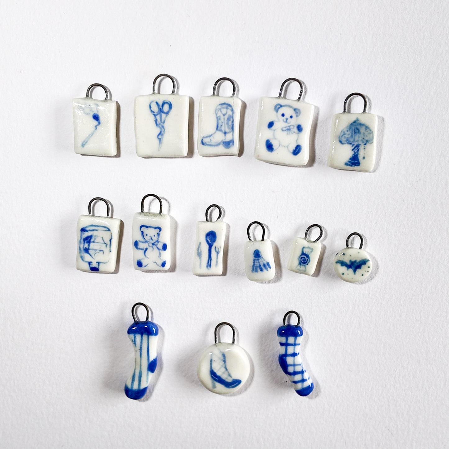 Blue assortment - individual charms