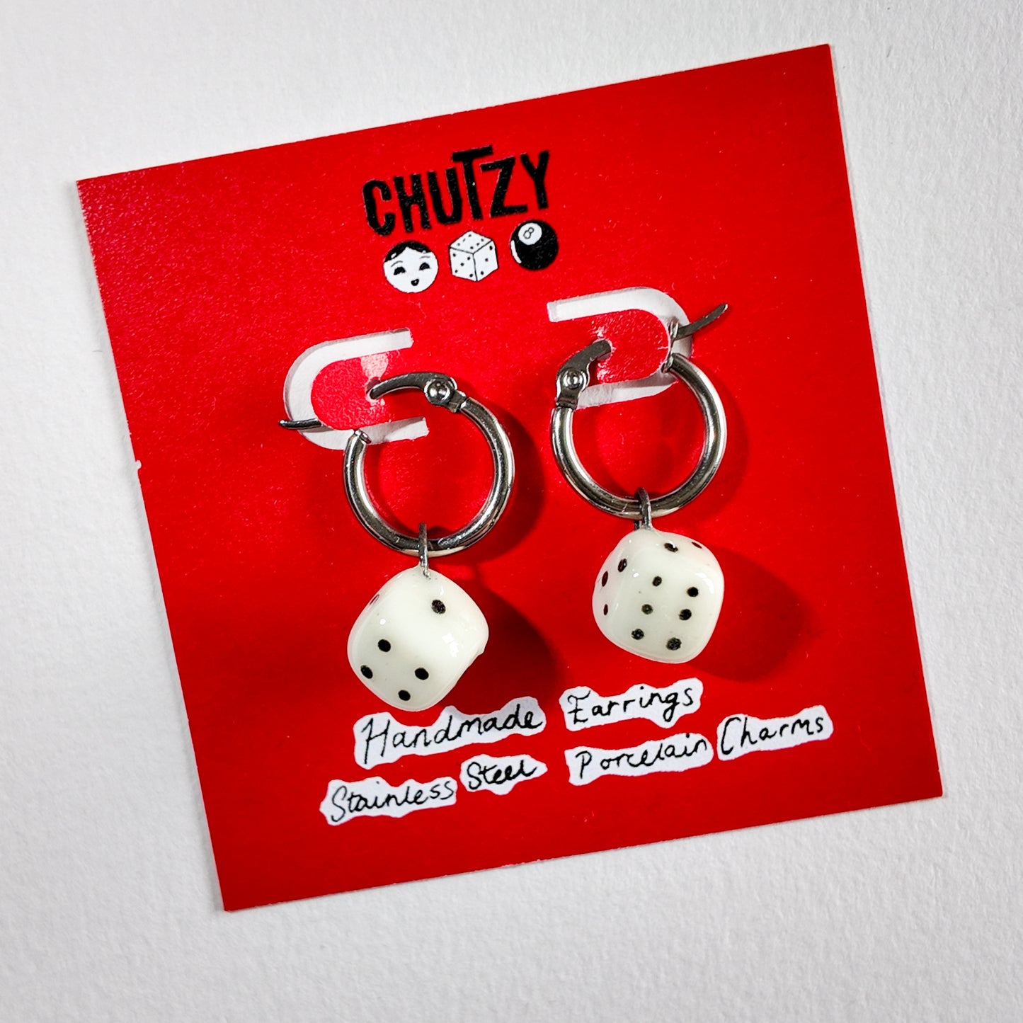 Dice earrings