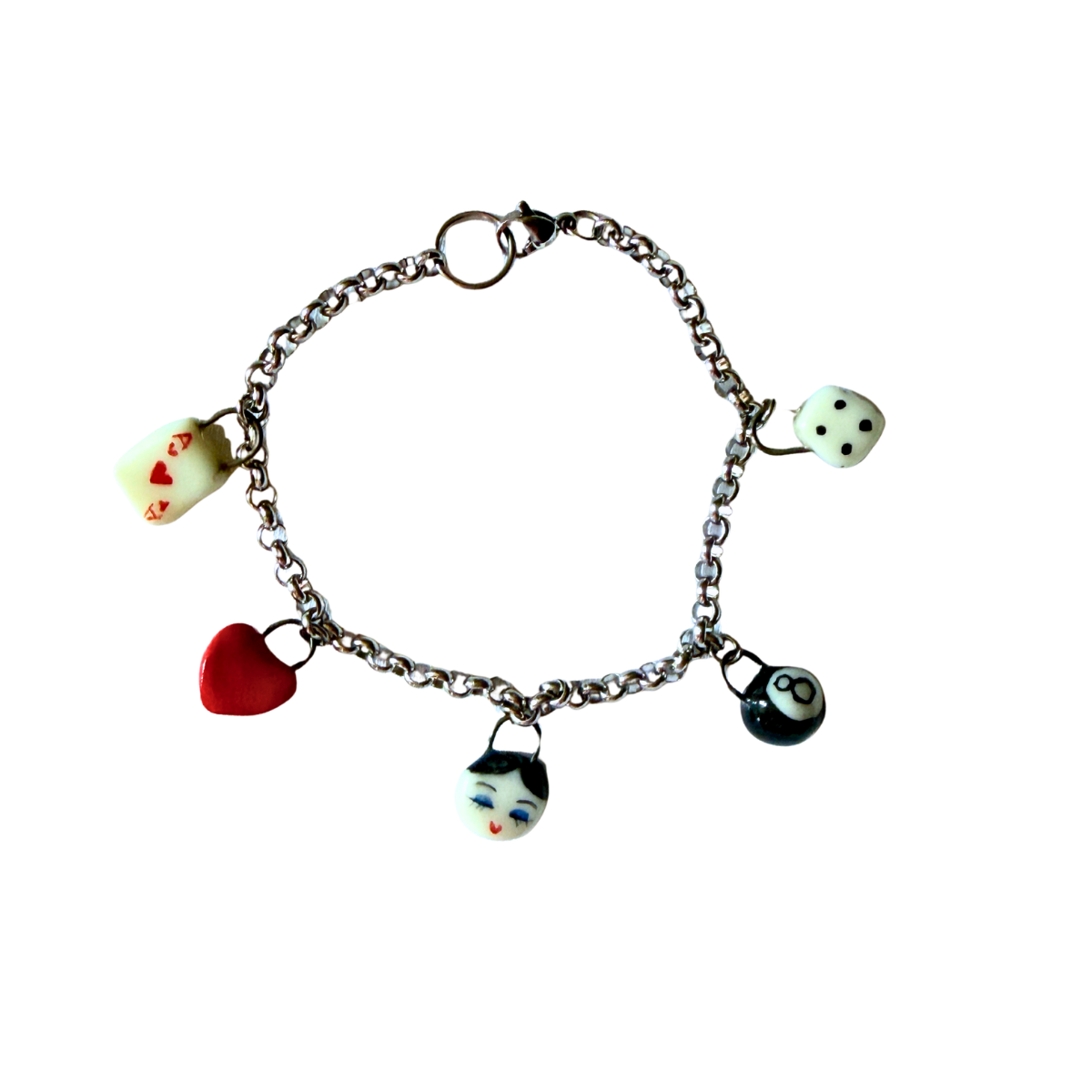 Madame Ace of Hearts charm bracelet