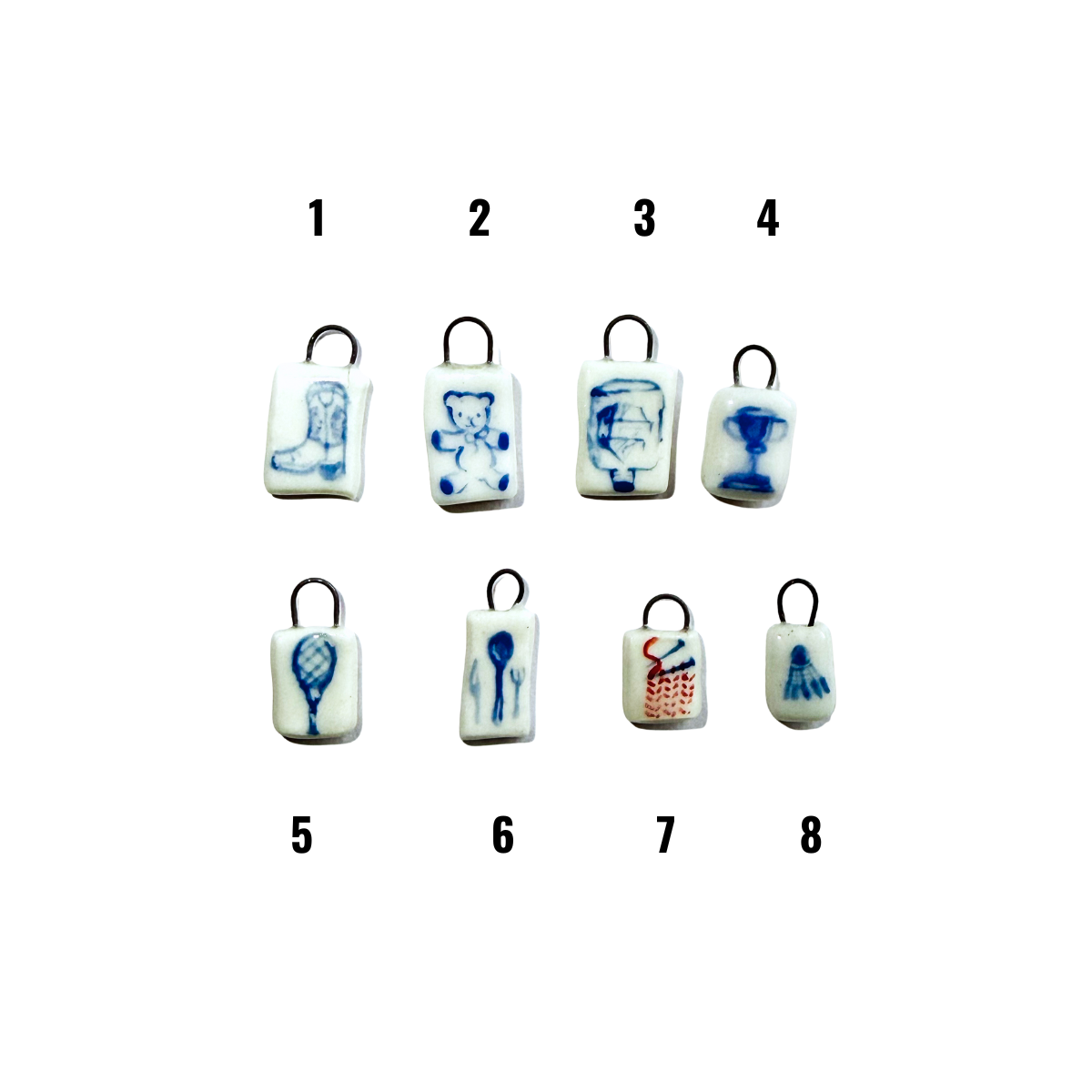 Blue assortment - individual charms - Chutzy