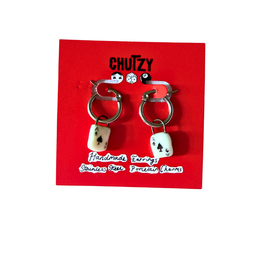 Ace of Spades earrings - Chutzy
