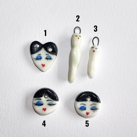 Madame Chutzy and little dolls - individual charms