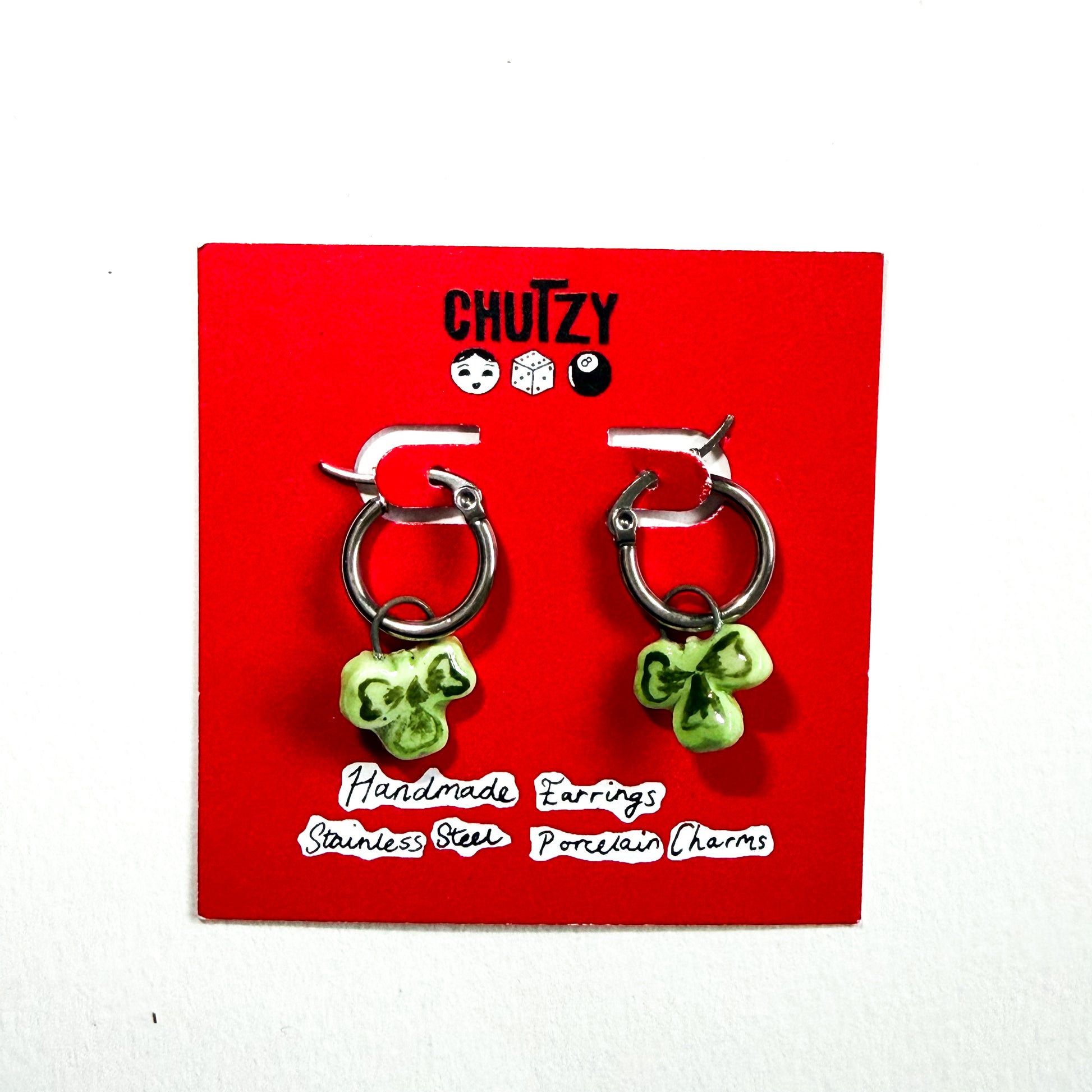 Lucky clover earrings - Chutzy