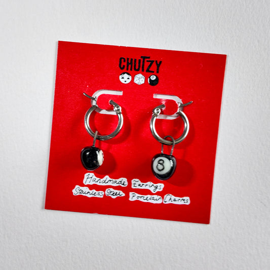8 ball earrings