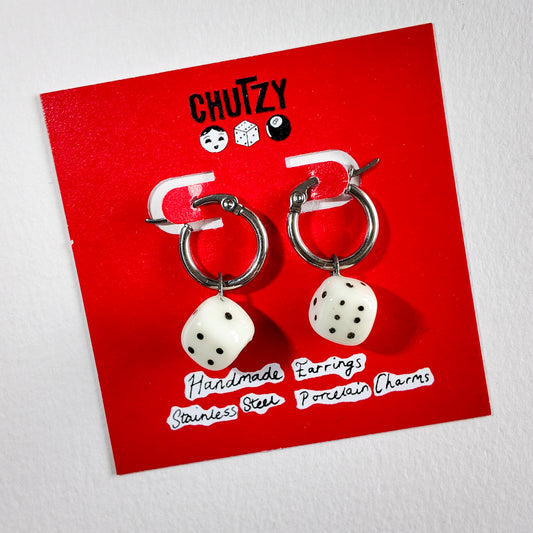 Dice earrings